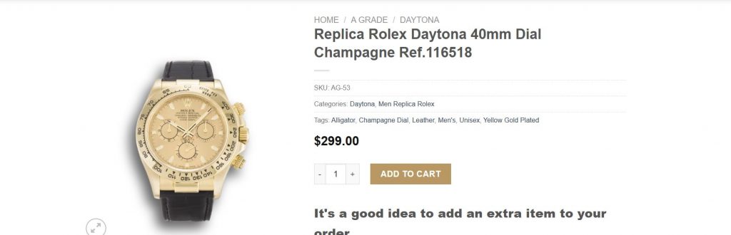 Replica Rolex Daytona 40mm Dial Champagne Ref. 116518